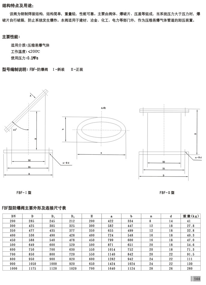 FBF-II防爆阀(图2)